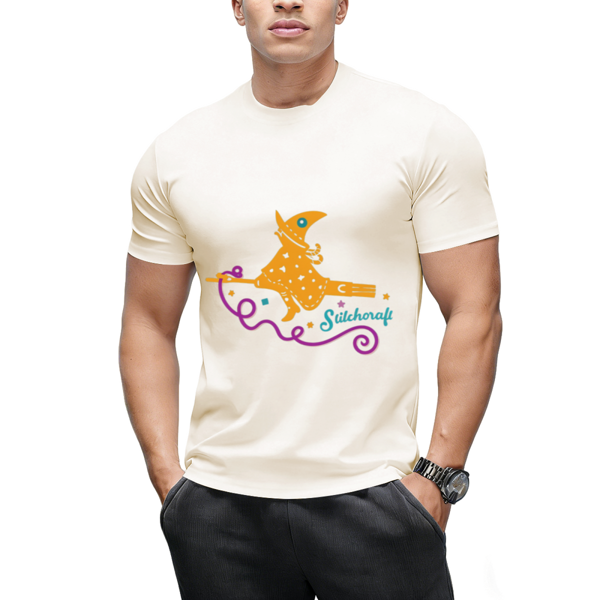 Stitchcraft Seam Ripper Witch Graphic T-Shirt