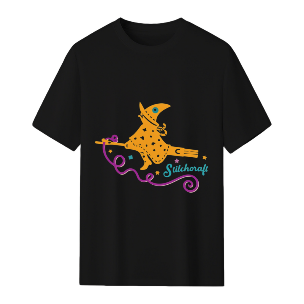 Stitchcraft Seam Ripper Witch Graphic T-Shirt