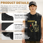 Nirvana Incesticide Album Art Washed Graphic Tank Top — product image showing the artwork referencing Nirvana’s Incesticide album design