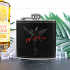 Nirvana In Utero Longform 6oz vintage-style stainless steel hip flask product image