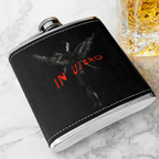 Nirvana In Utero Longform 6oz vintage-style stainless steel hip flask product image