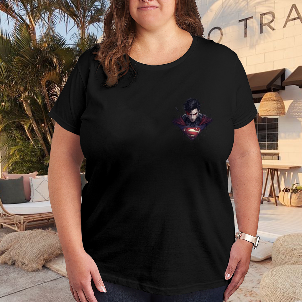 Red Cape Intense Gaze Women's T-Shirt for Evening Style