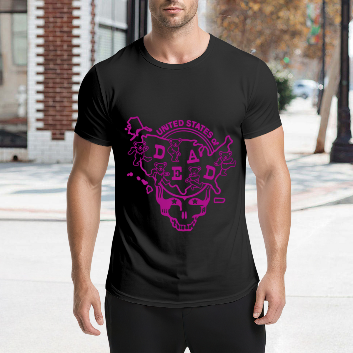 Grateful Dead Louisiana United States of Dead graphic T-shirt product image