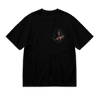 Dark Warrior Chest Print Women's T-Shirt for Everyday Wear
