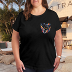 Winged Paint Burst Women's T-Shirt for Summer Events