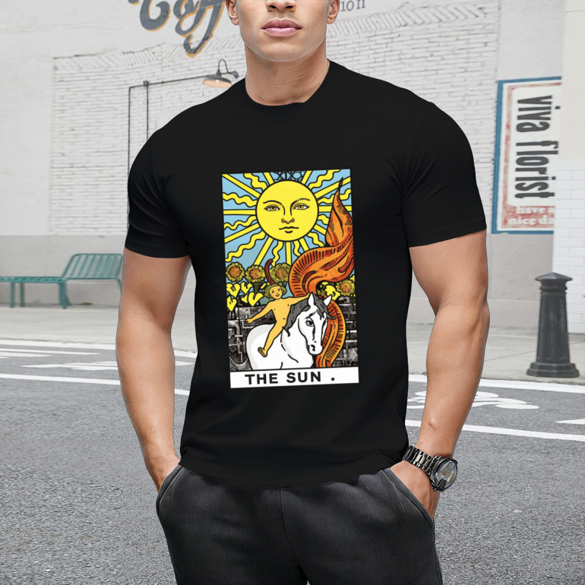 The Sun Tarot Graphic T-Shirt