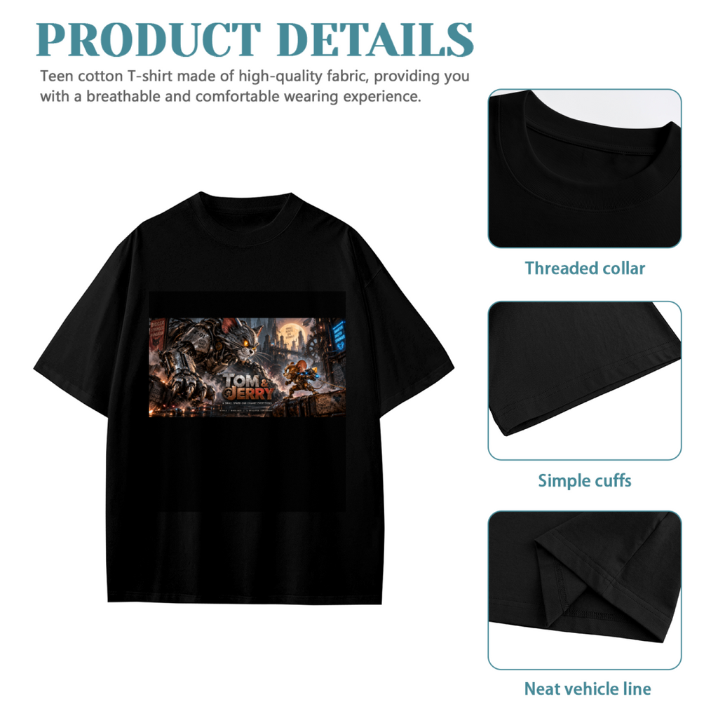 Mecha Cat Chase Kid's T-Shirt for Gaming Events