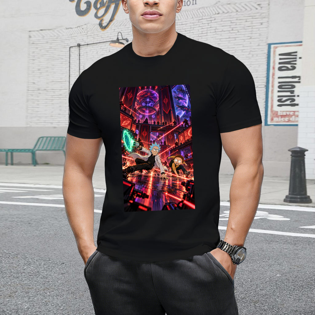 Laser Run Adventure Men's T-Shirt for Arcade Nights