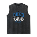 Grateful Dead washed graphic tank top with Bear Football graphic