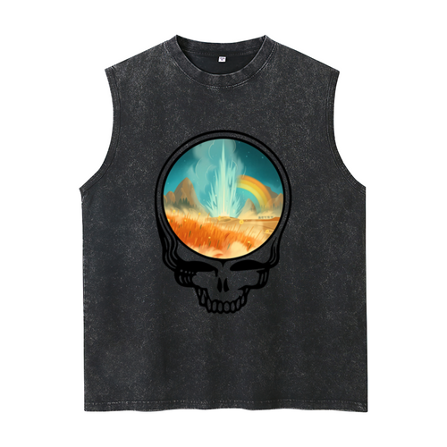 Grateful Dead-themed washed graphic tank top product image