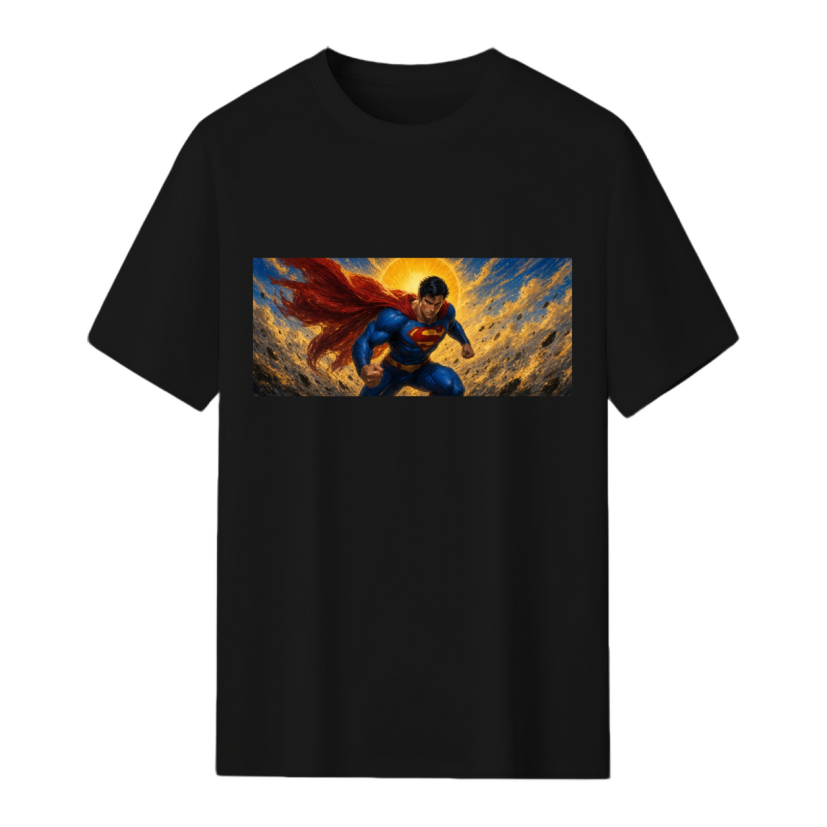 Red Cape Solar Rush Men's T-Shirt for Summer Days