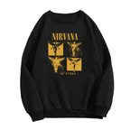 Artwork preview for Nirvana In Utero Yellow Angel Crewneck Sweatshirt