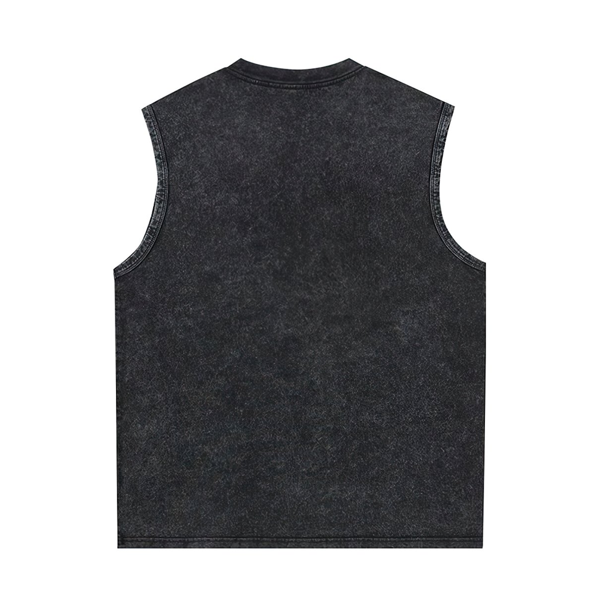 Nirvana Vintage Torn Edge Photo Washed Tank Top — product image showing the a Nirvana band photograph presented with a torn-edge visual treatment design