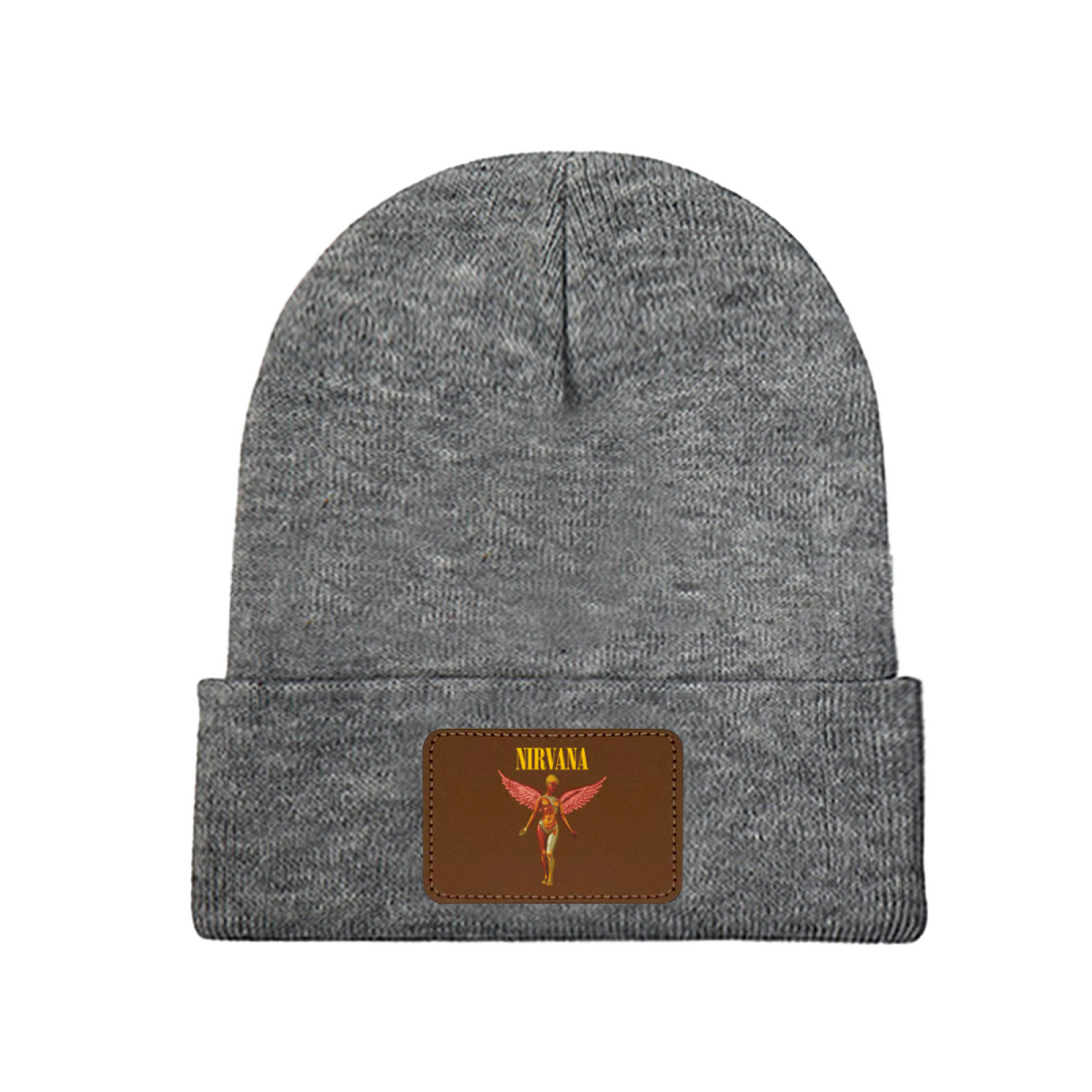 Nirvana In Utero Album Art Knit Beanie with Patch