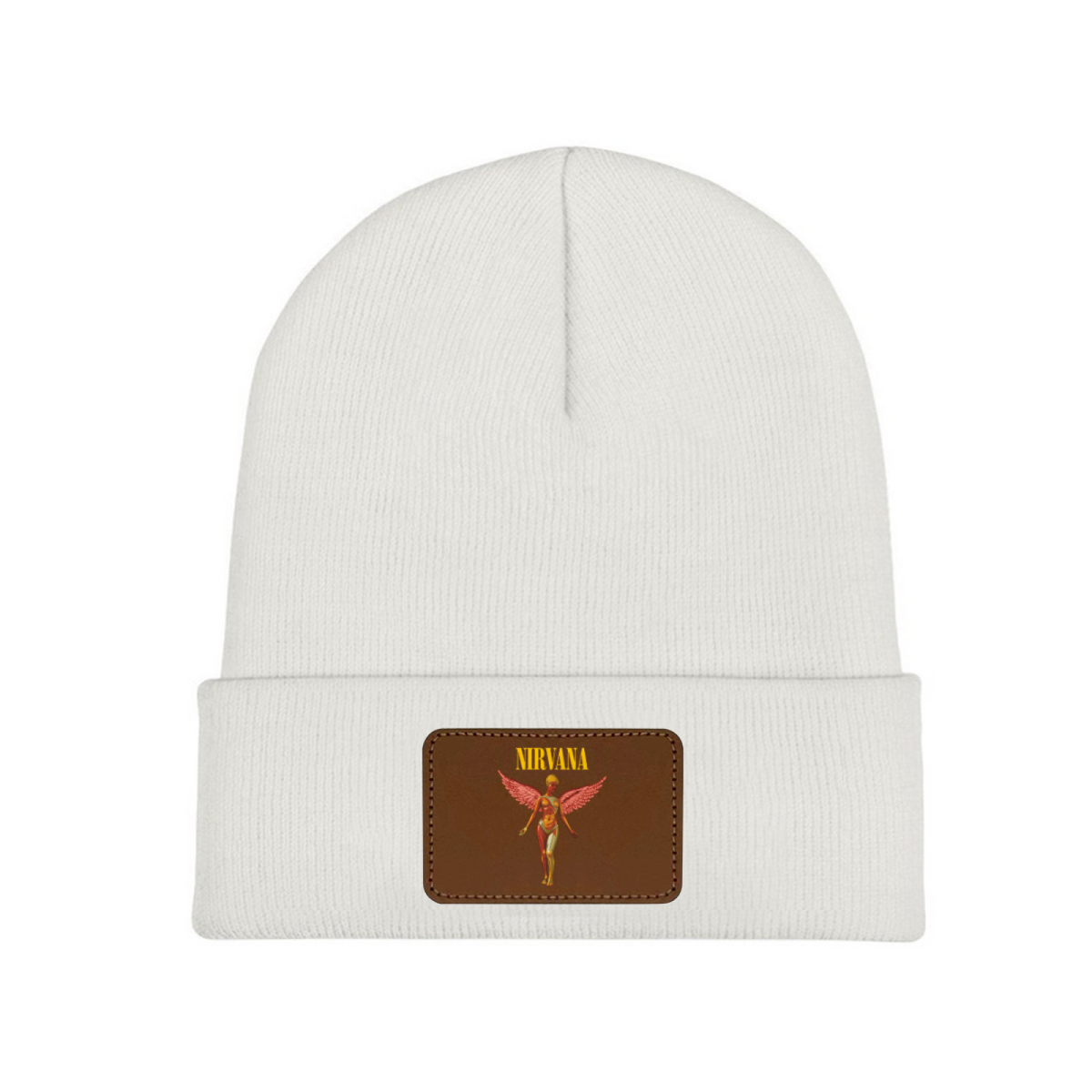 Nirvana In Utero Album Art Knit Beanie with Patch