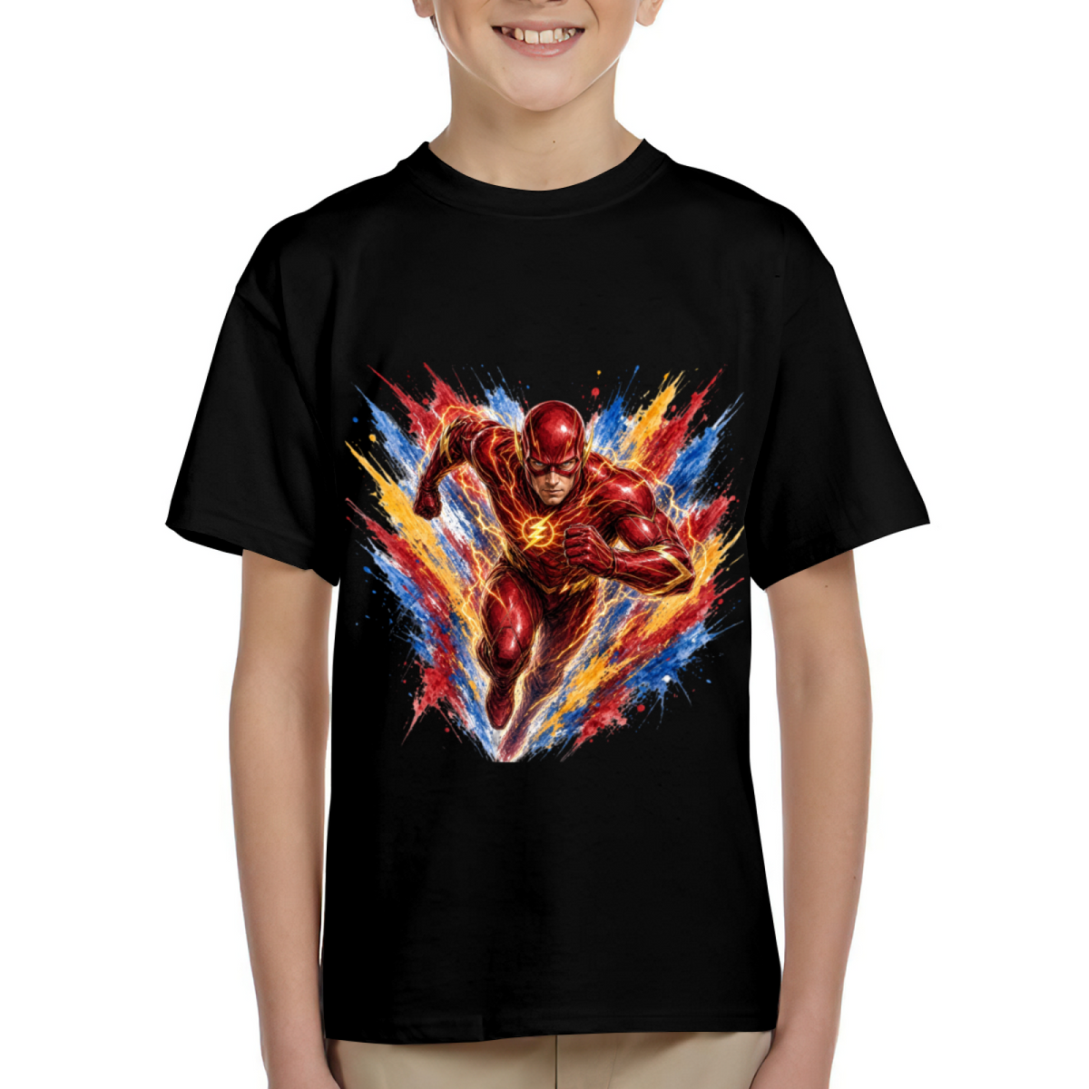 Rainbow Lightning Sprint Kid's T-Shirt for Fan Events