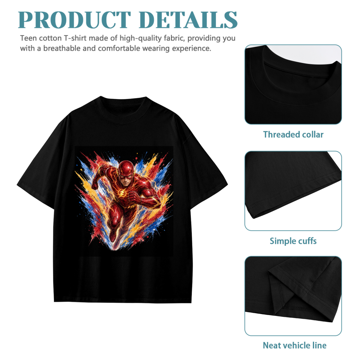 Rainbow Lightning Sprint Kid's T-Shirt for Fan Events