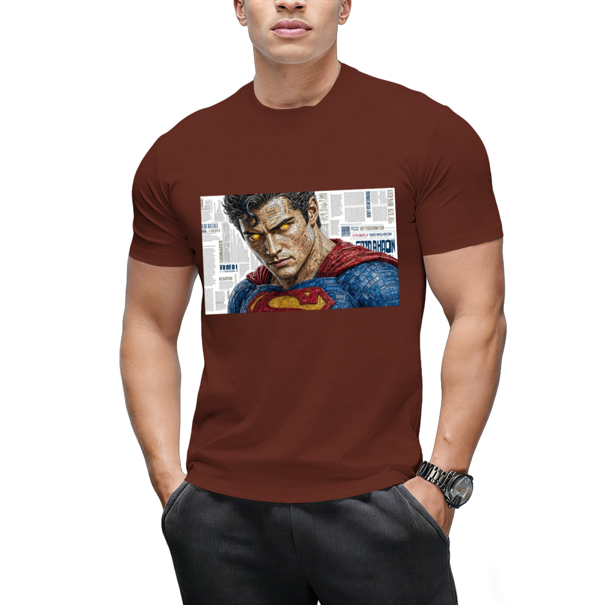 Red Cape Rush Men's T-Shirt for Summer Adventures