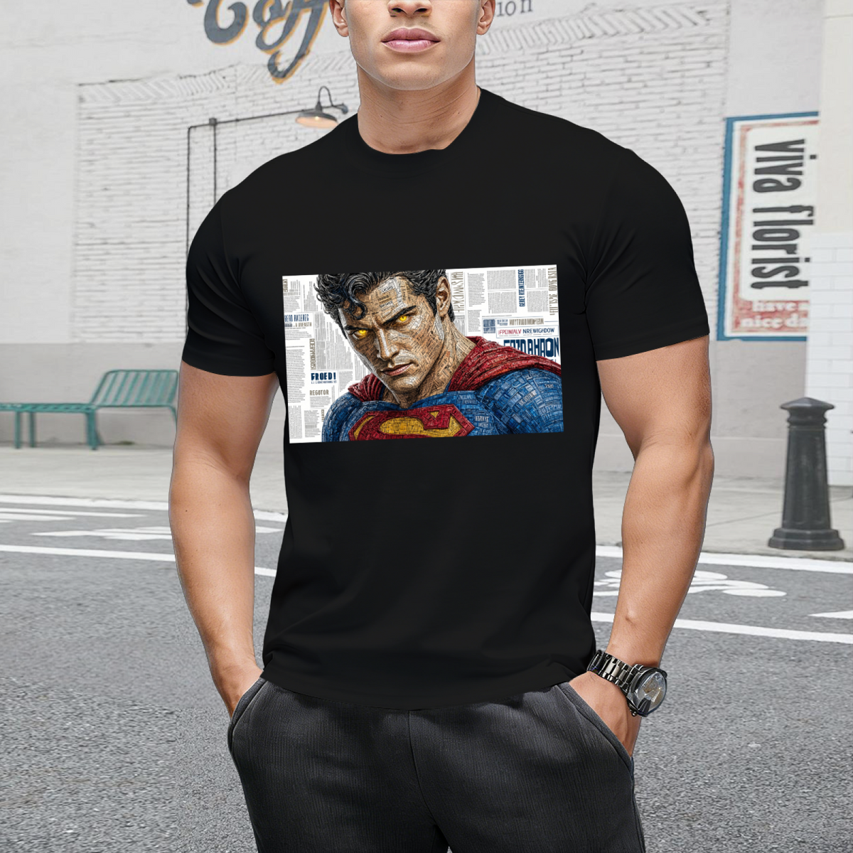 Red Cape Rush Men's T-Shirt for Summer Adventures