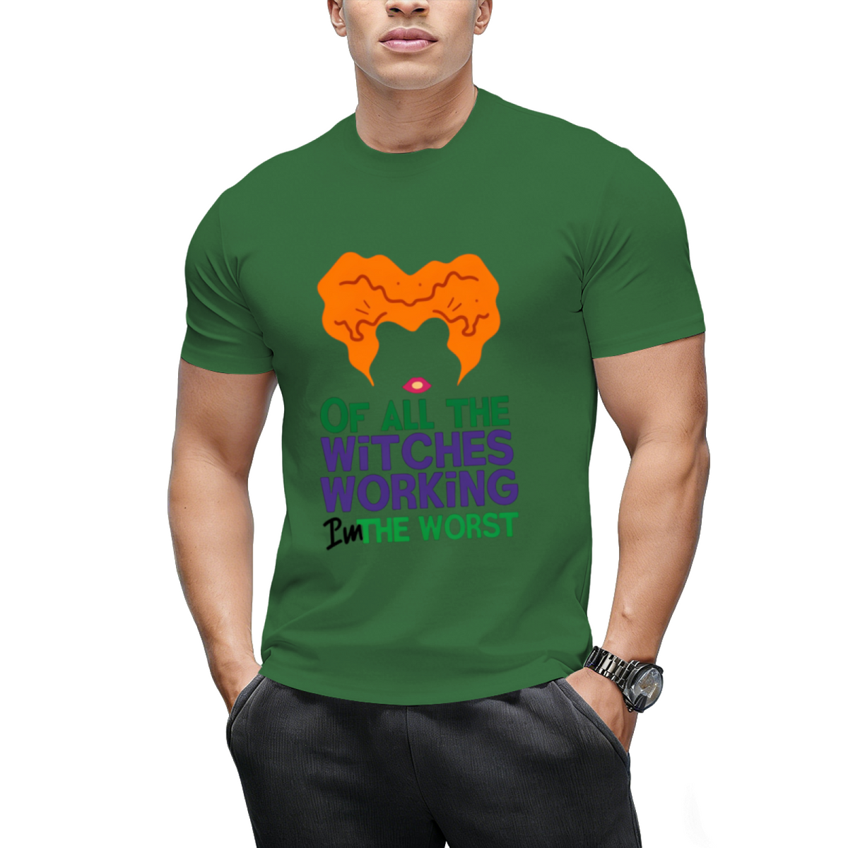 Winifred Witches Working Halloween Graphic T-Shirt