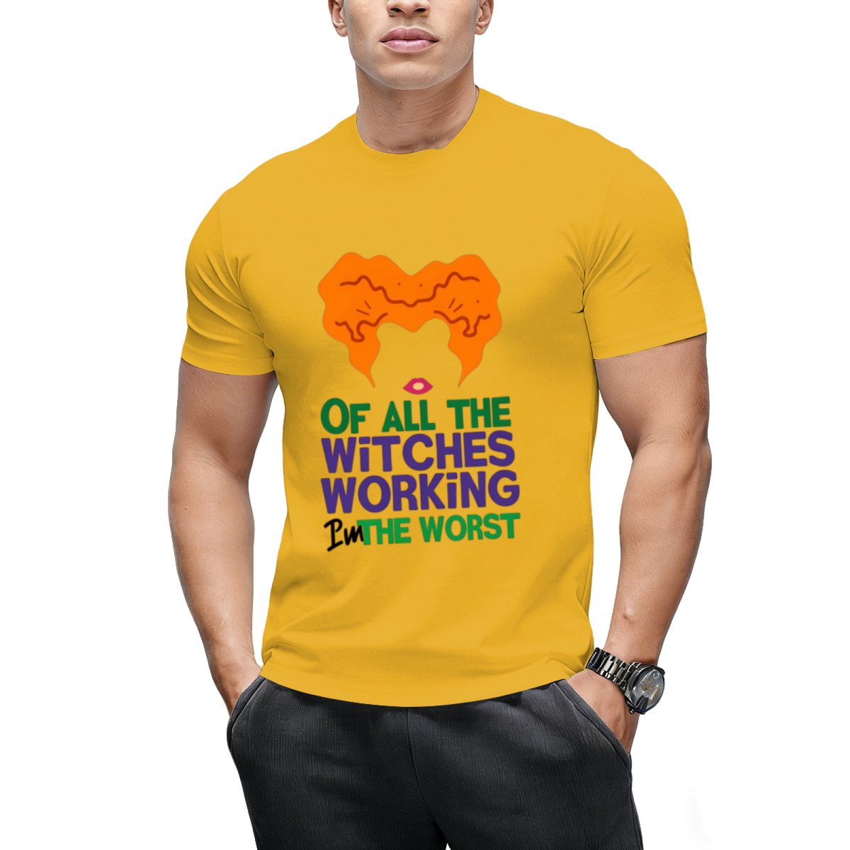 Winifred Witches Working Halloween Graphic T-Shirt