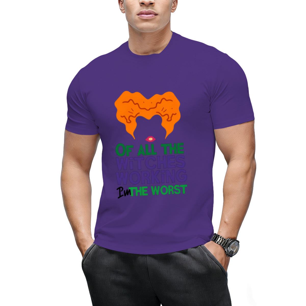 Winifred Witches Working Halloween Graphic T-Shirt
