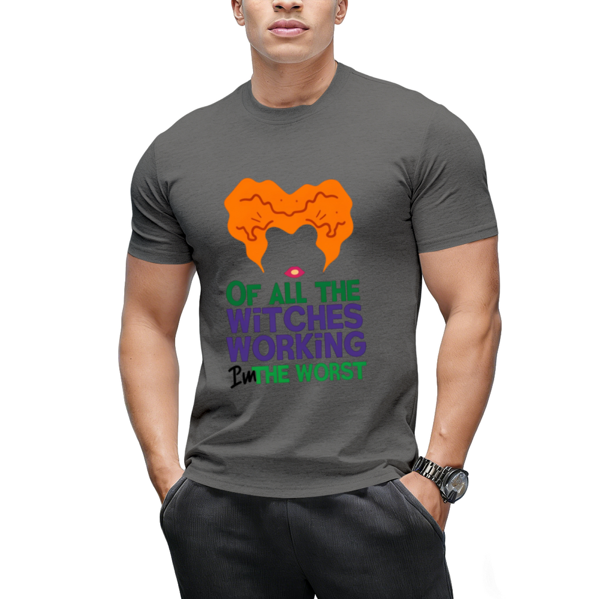 Winifred Witches Working Halloween Graphic T-Shirt