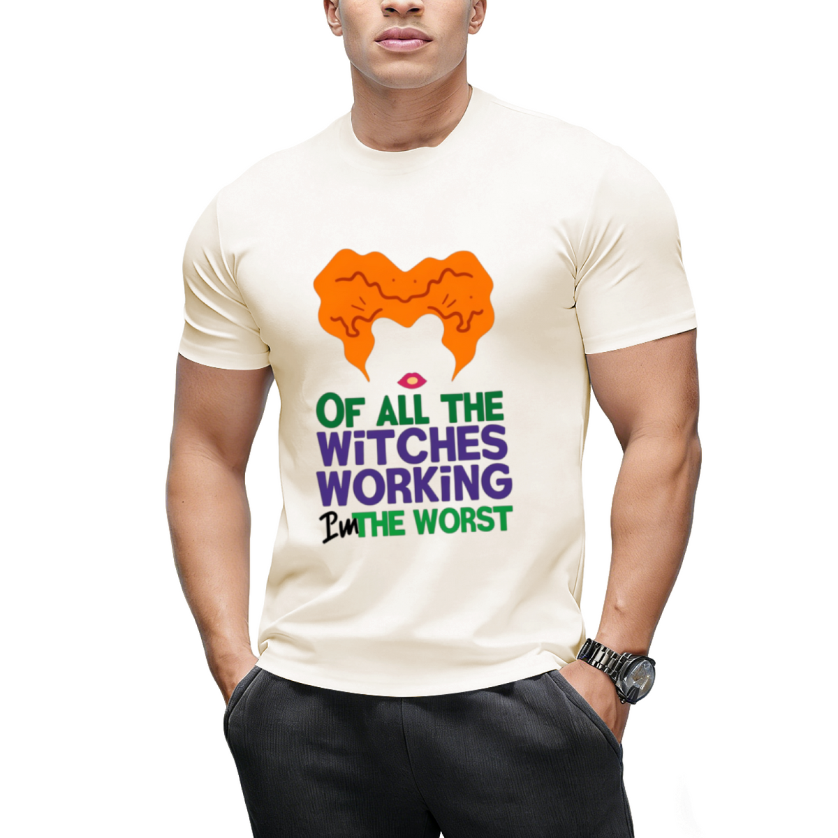 Winifred Witches Working Halloween Graphic T-Shirt