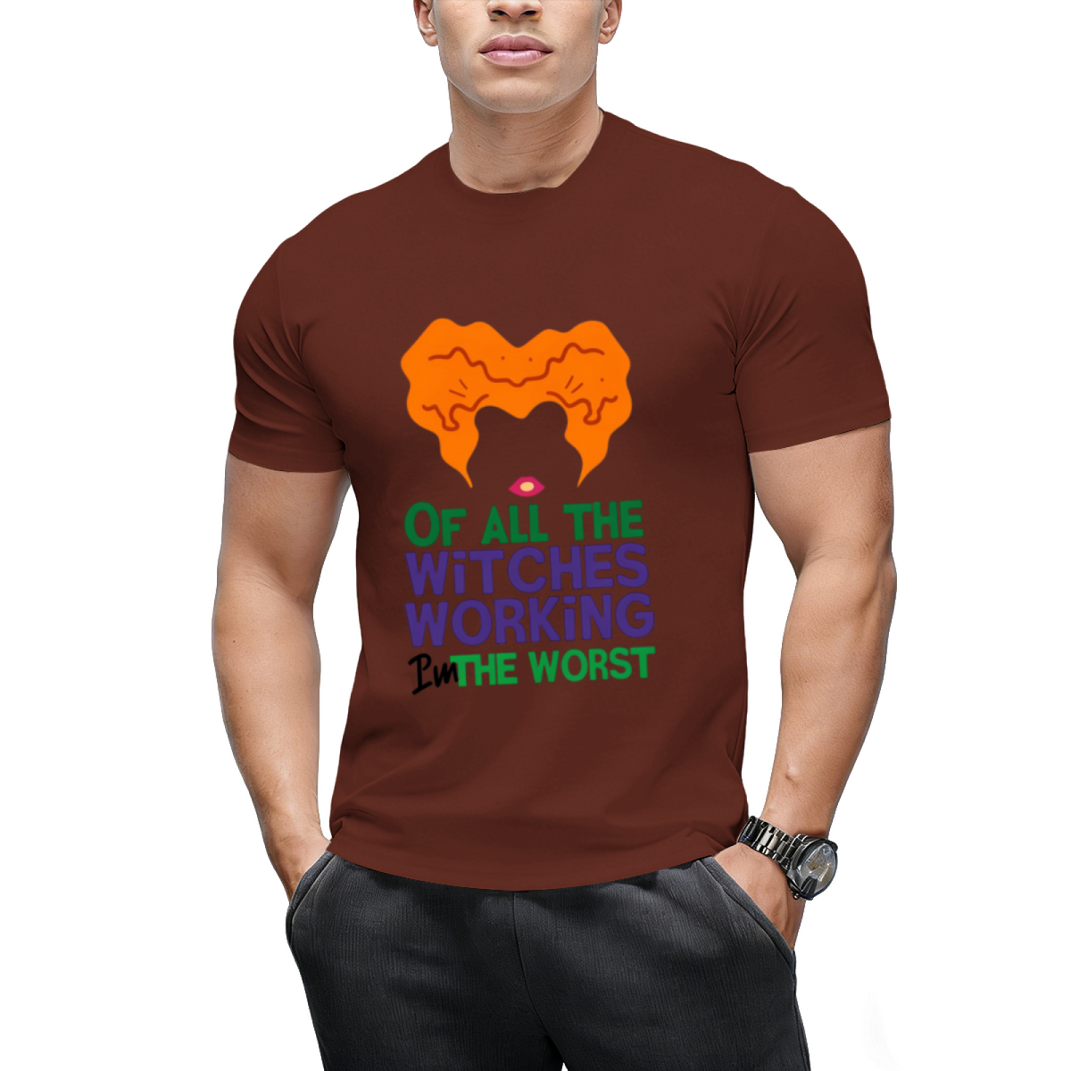 Winifred Witches Working Halloween Graphic T-Shirt