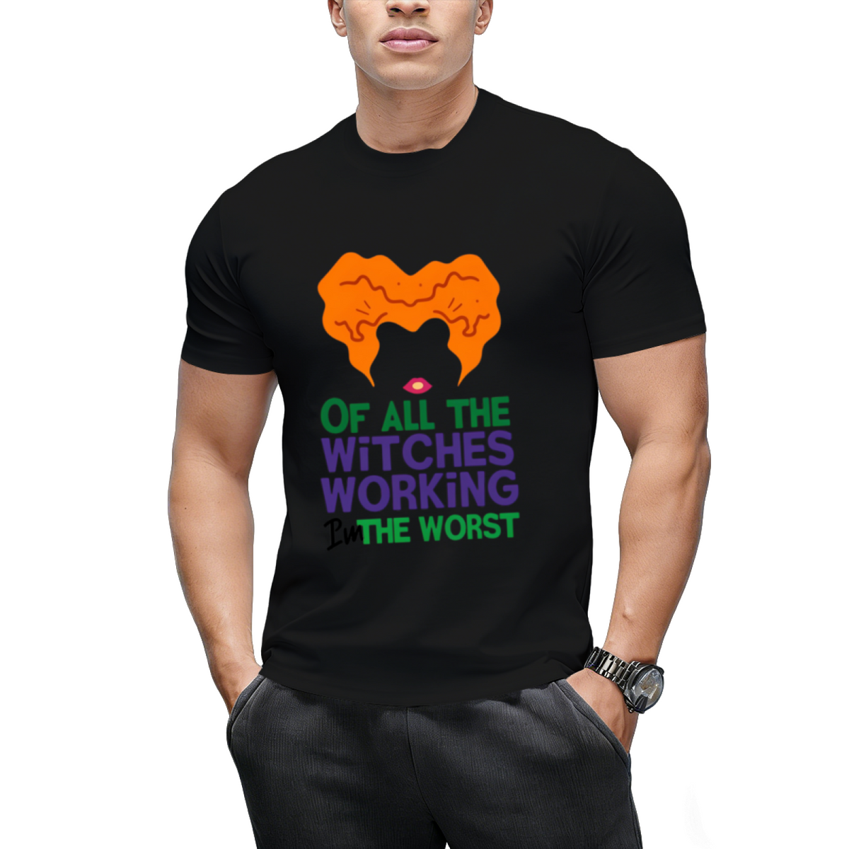 Winifred Witches Working Halloween Graphic T-Shirt