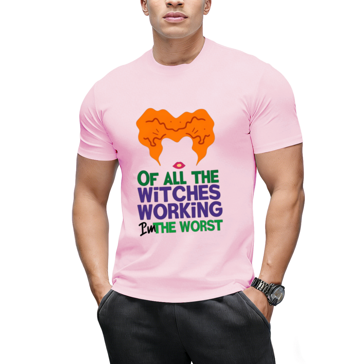 Winifred Witches Working Halloween Graphic T-Shirt