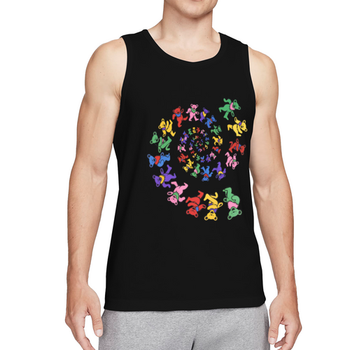 Grateful Dead Spiral Dancing Bears graphic tank top product image