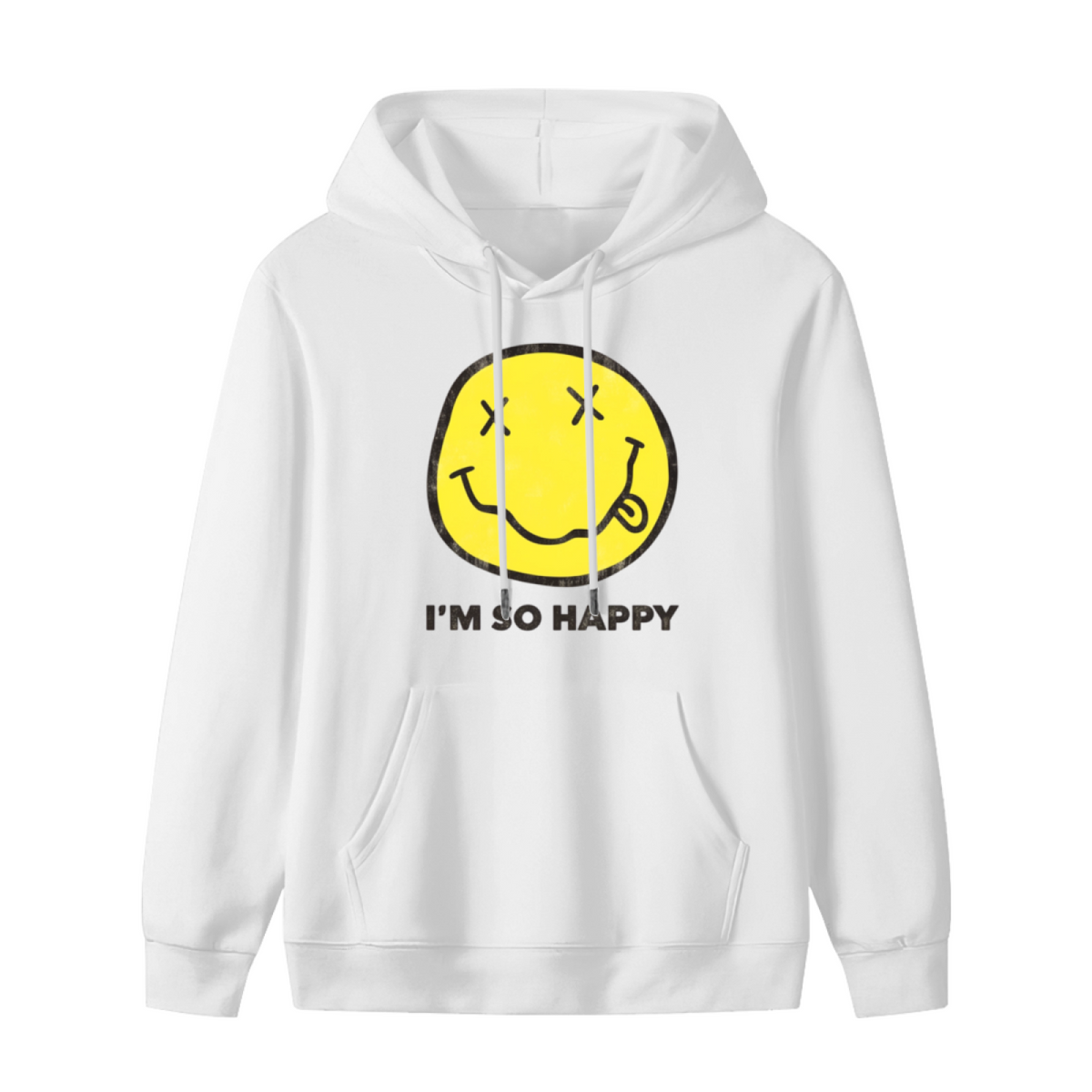 Nirvana I’m So Happy Smiley Hoodie