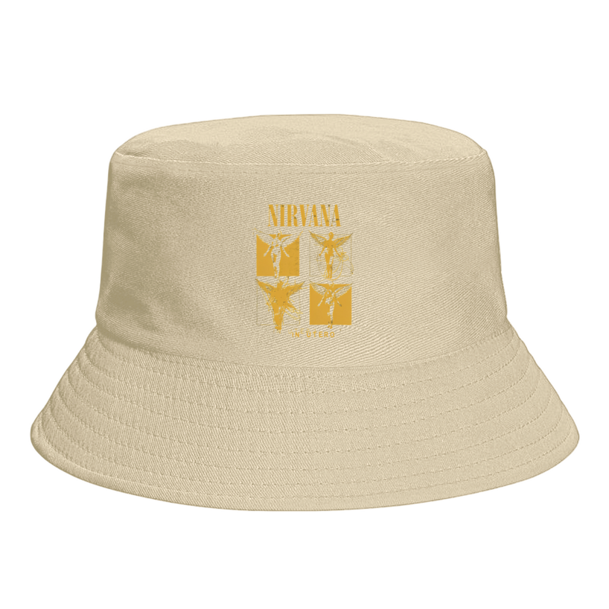 Nirvana In Utero Angel Sketch Bucket Hat