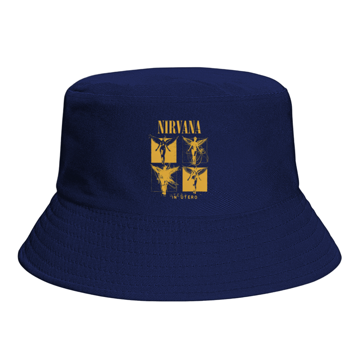 Nirvana In Utero Angel Sketch Bucket Hat