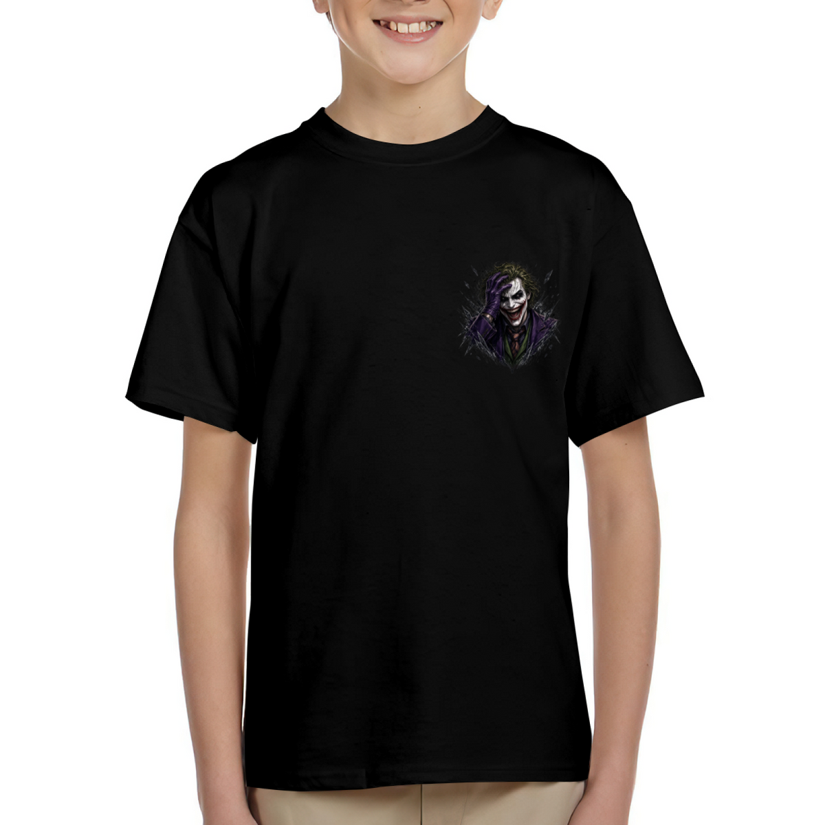 Wicked Grin Portrait Kid's T-Shirt for Family Events