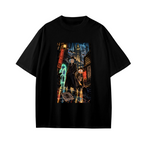 Rainy Neon City Kid's T-Shirt for Evening Walks