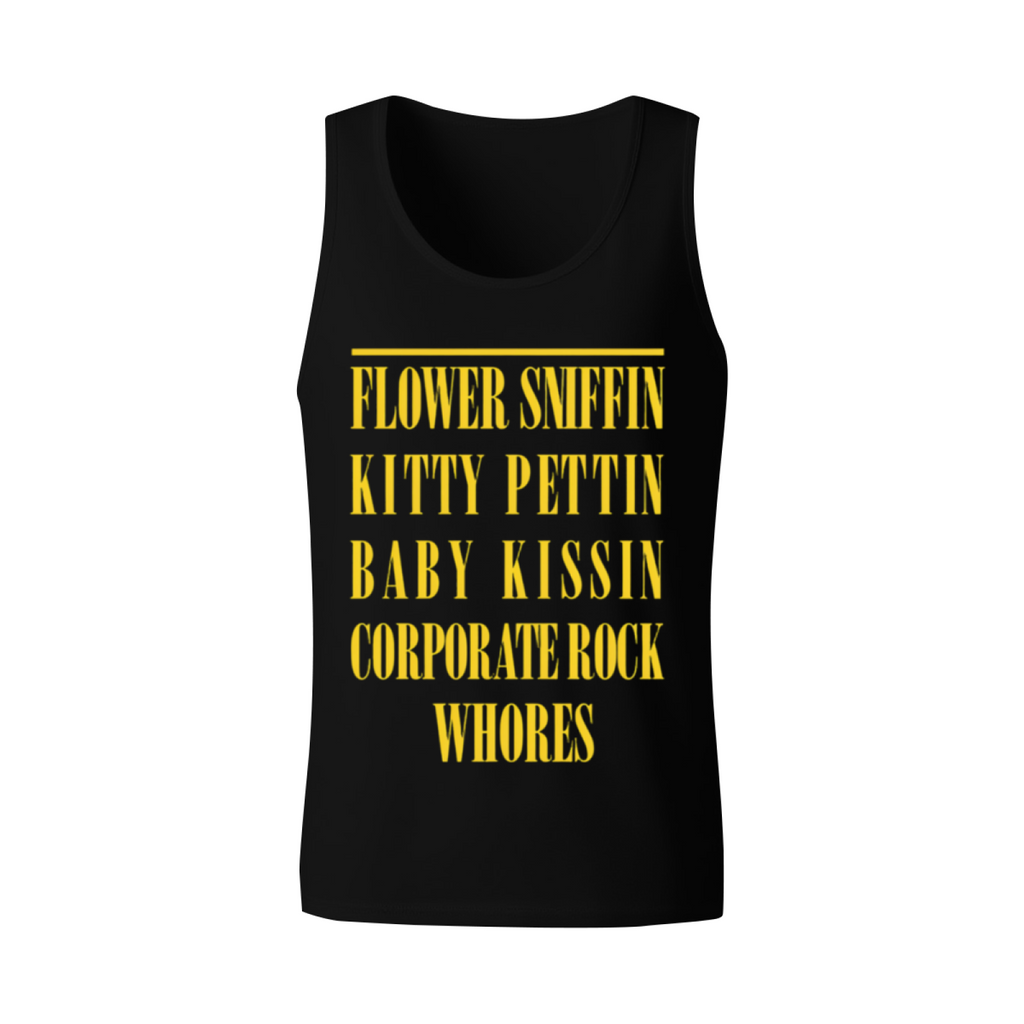 Nirvana Flower Sniffin Corporate Rock Quote Tank Top product image featuring Flower Sniffin corporate rock quote