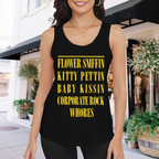 Nirvana Flower Sniffin Corporate Rock Quote Tank Top product image featuring Flower Sniffin corporate rock quote