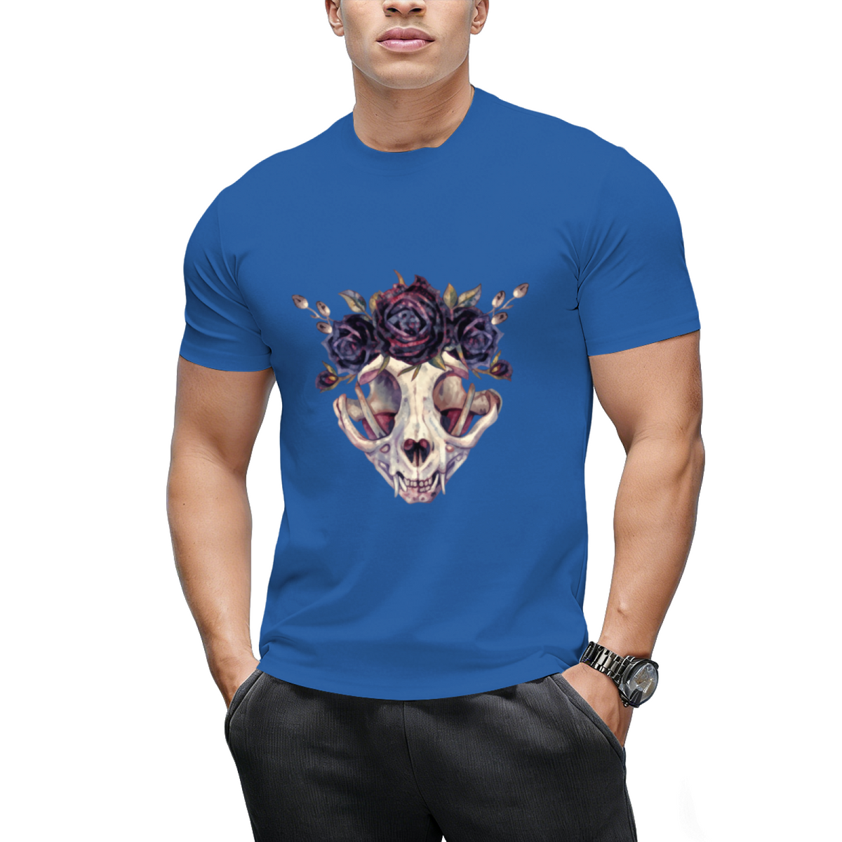 The Lovely Bones Cat Skull Graphic T-Shirt