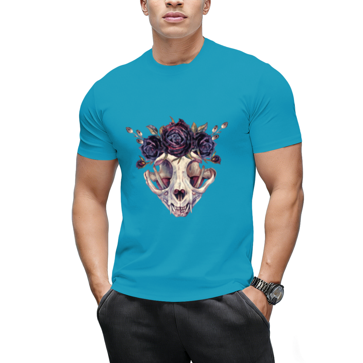 The Lovely Bones Cat Skull Graphic T-Shirt