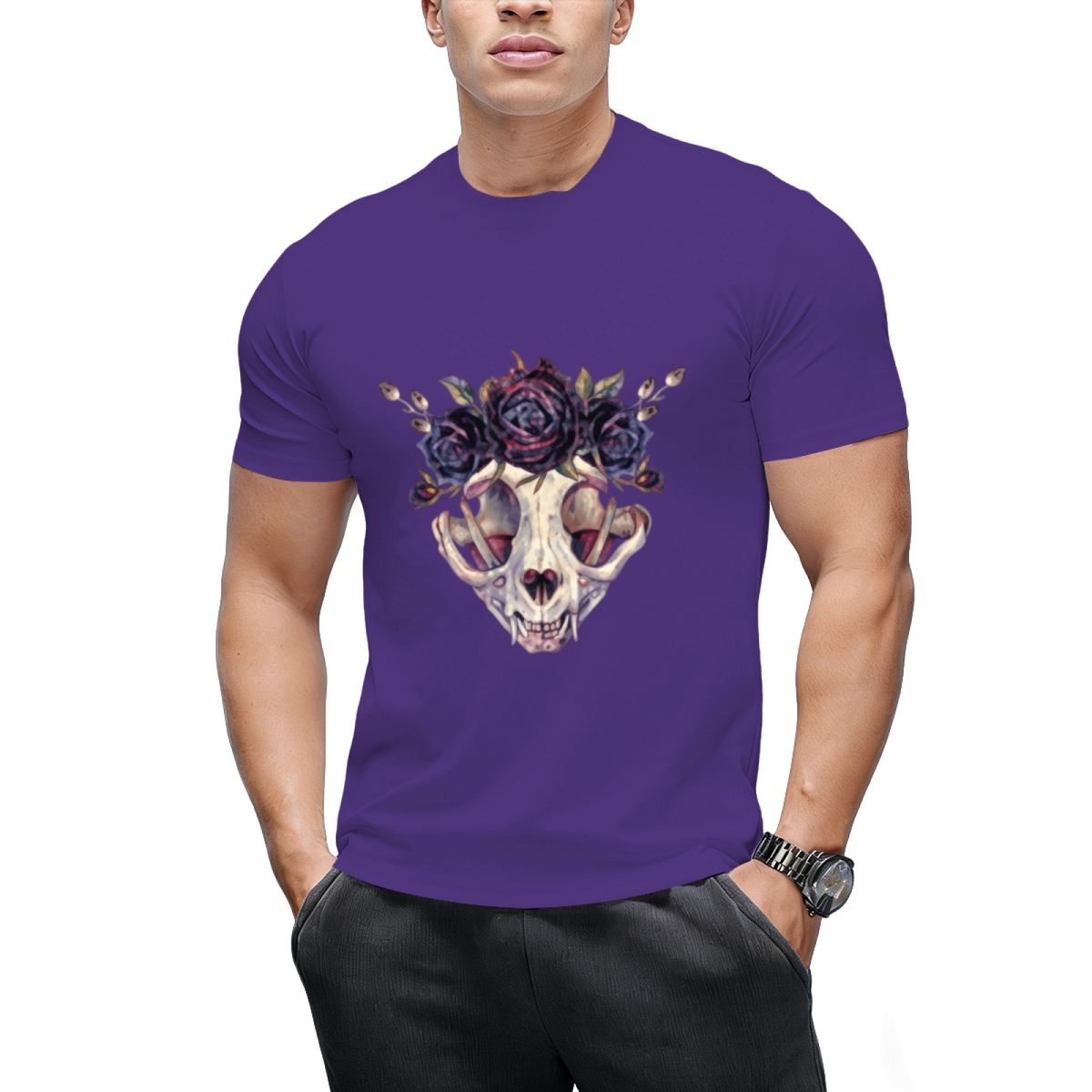 The Lovely Bones Cat Skull Graphic T-Shirt