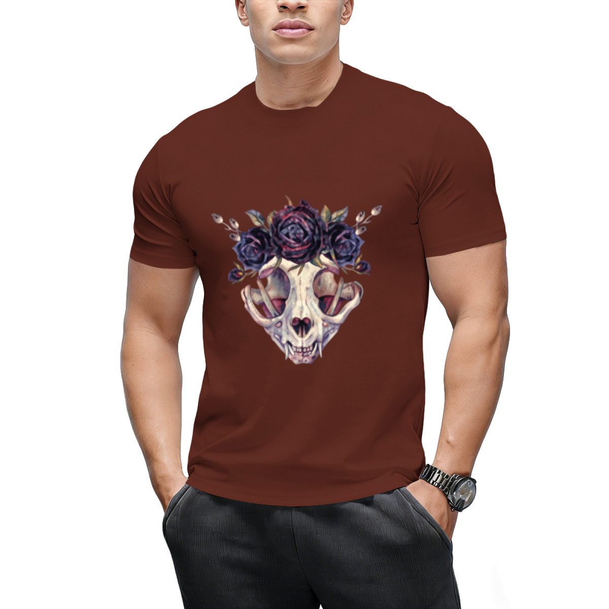 The Lovely Bones Cat Skull Graphic T-Shirt