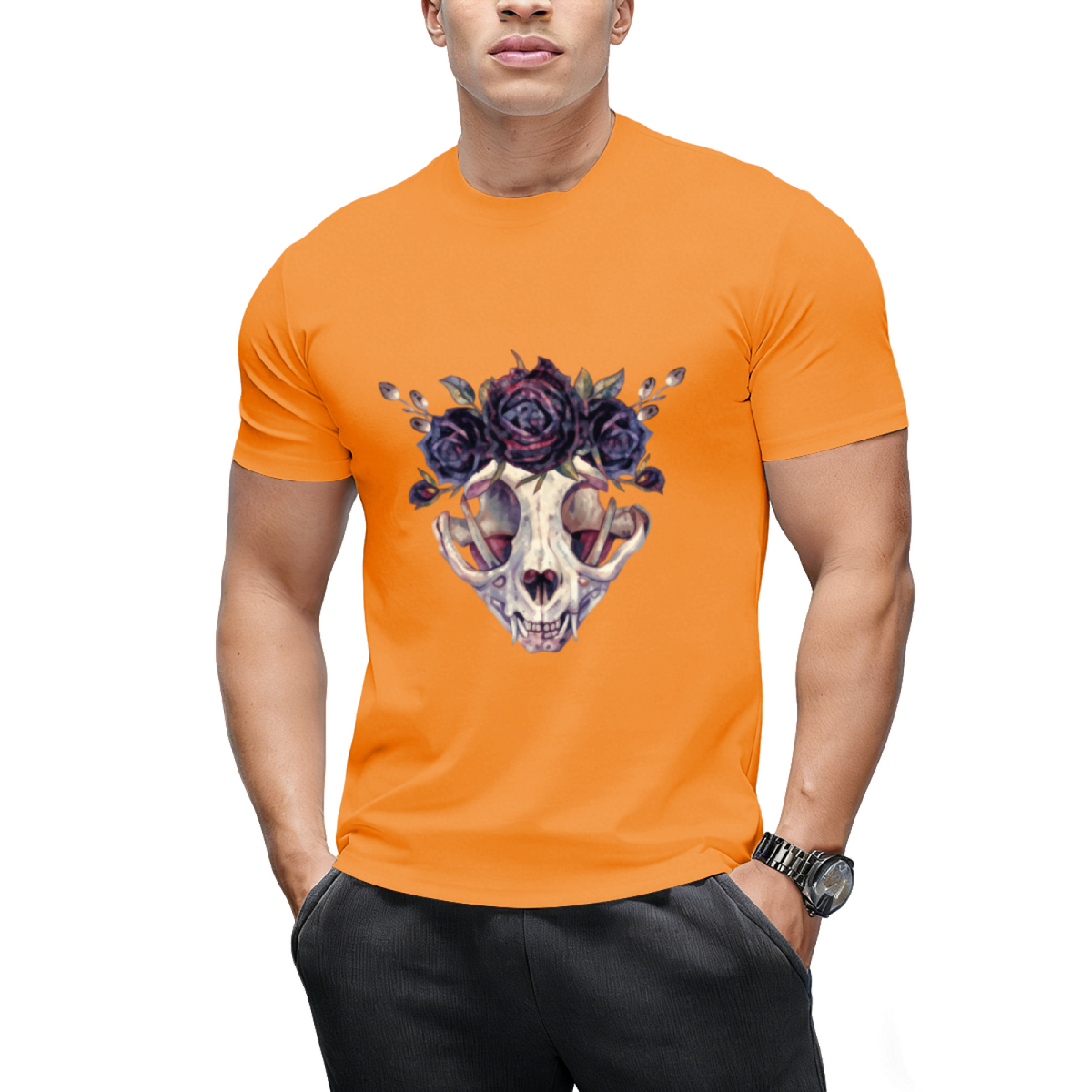 The Lovely Bones Cat Skull Graphic T-Shirt