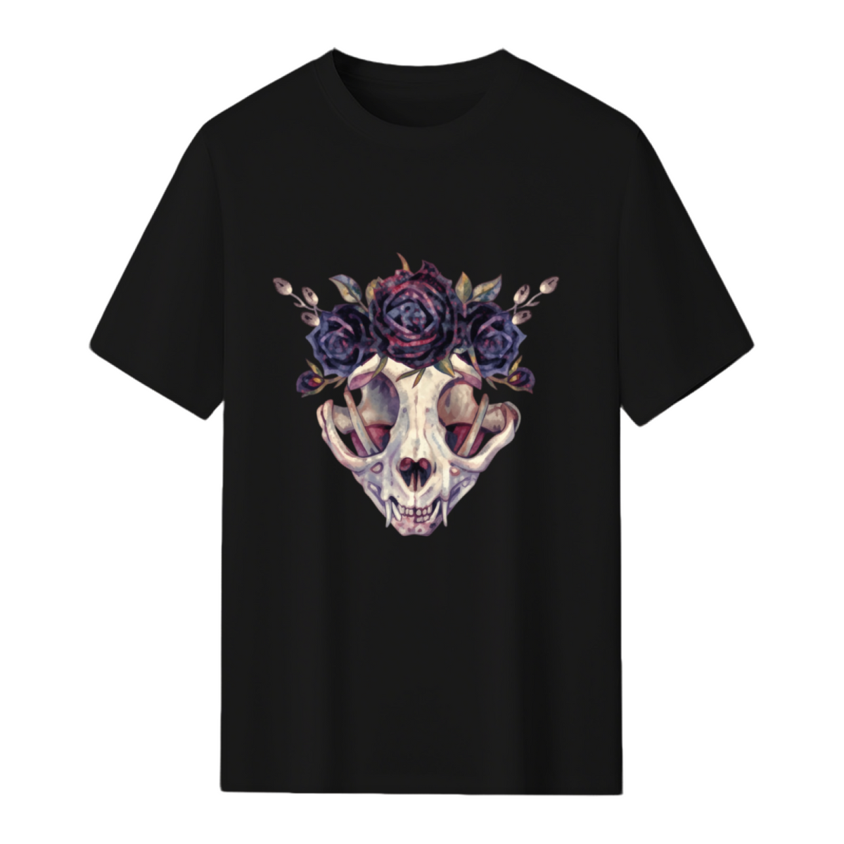 The Lovely Bones Cat Skull Graphic T-Shirt