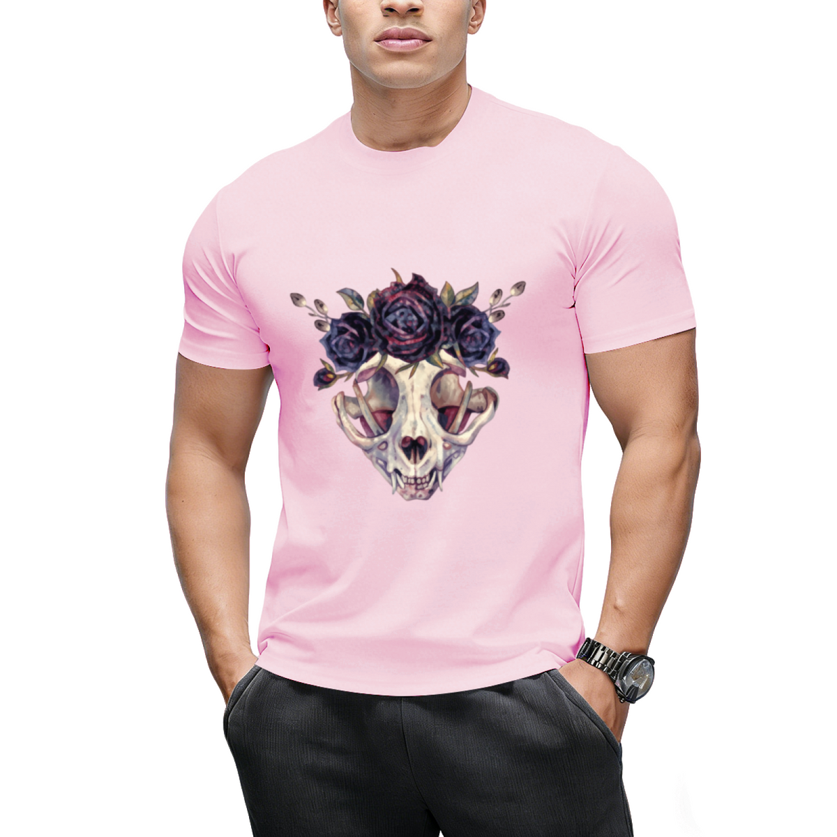 The Lovely Bones Cat Skull Graphic T-Shirt