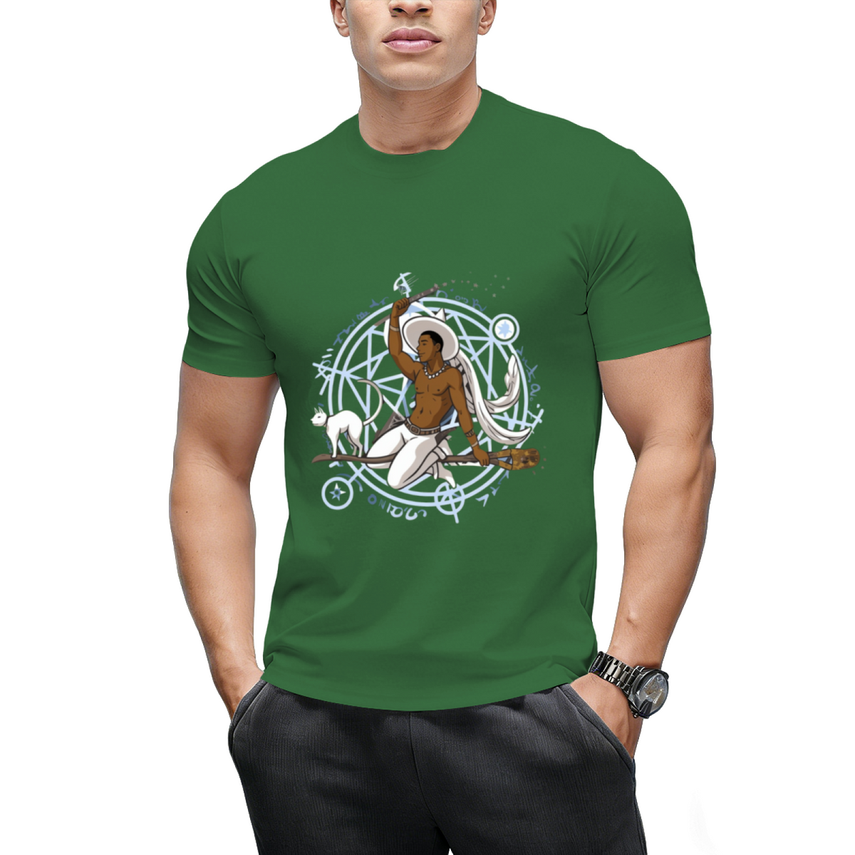 Witch Boy Diamond Graphic T-Shirt