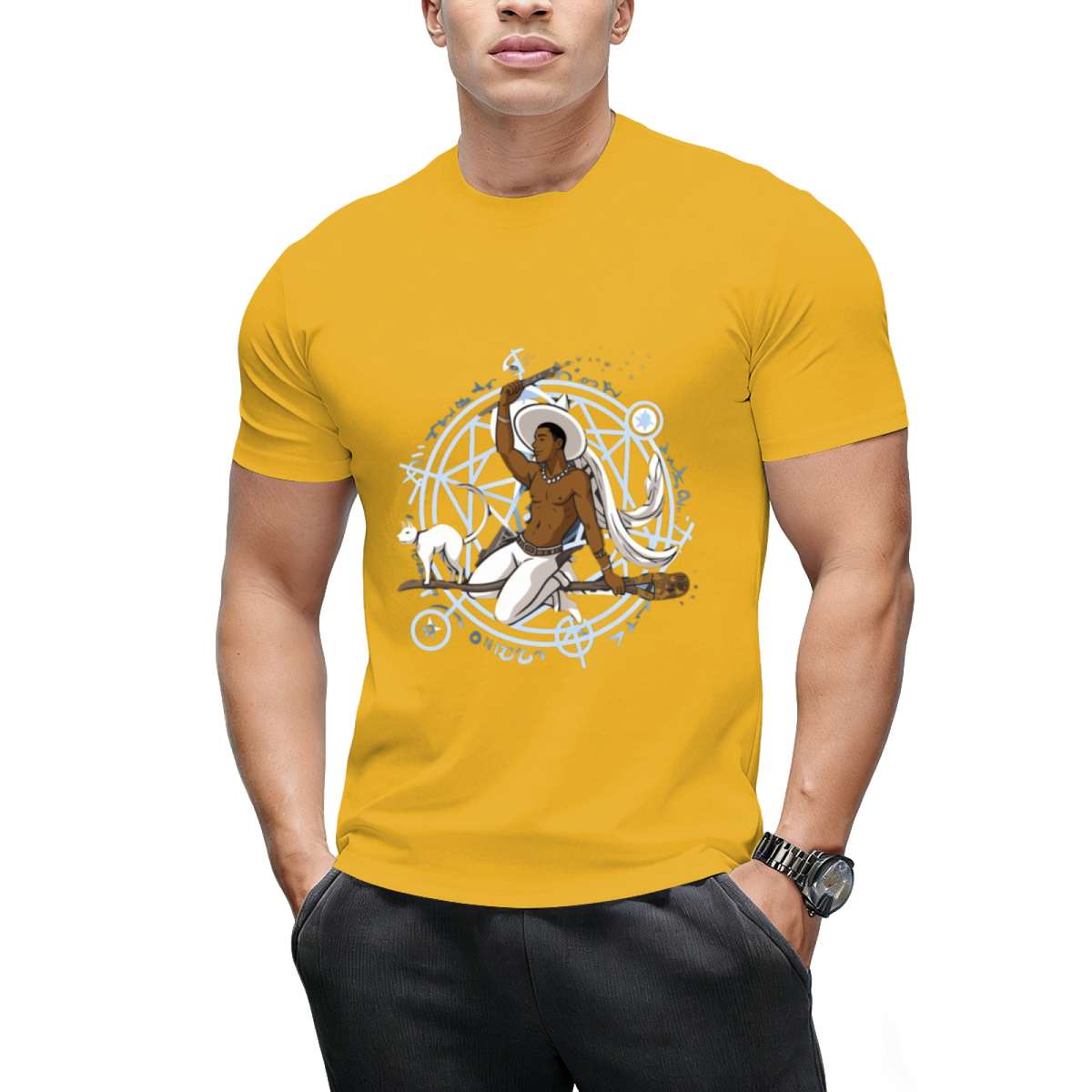 Witch Boy Diamond Graphic T-Shirt