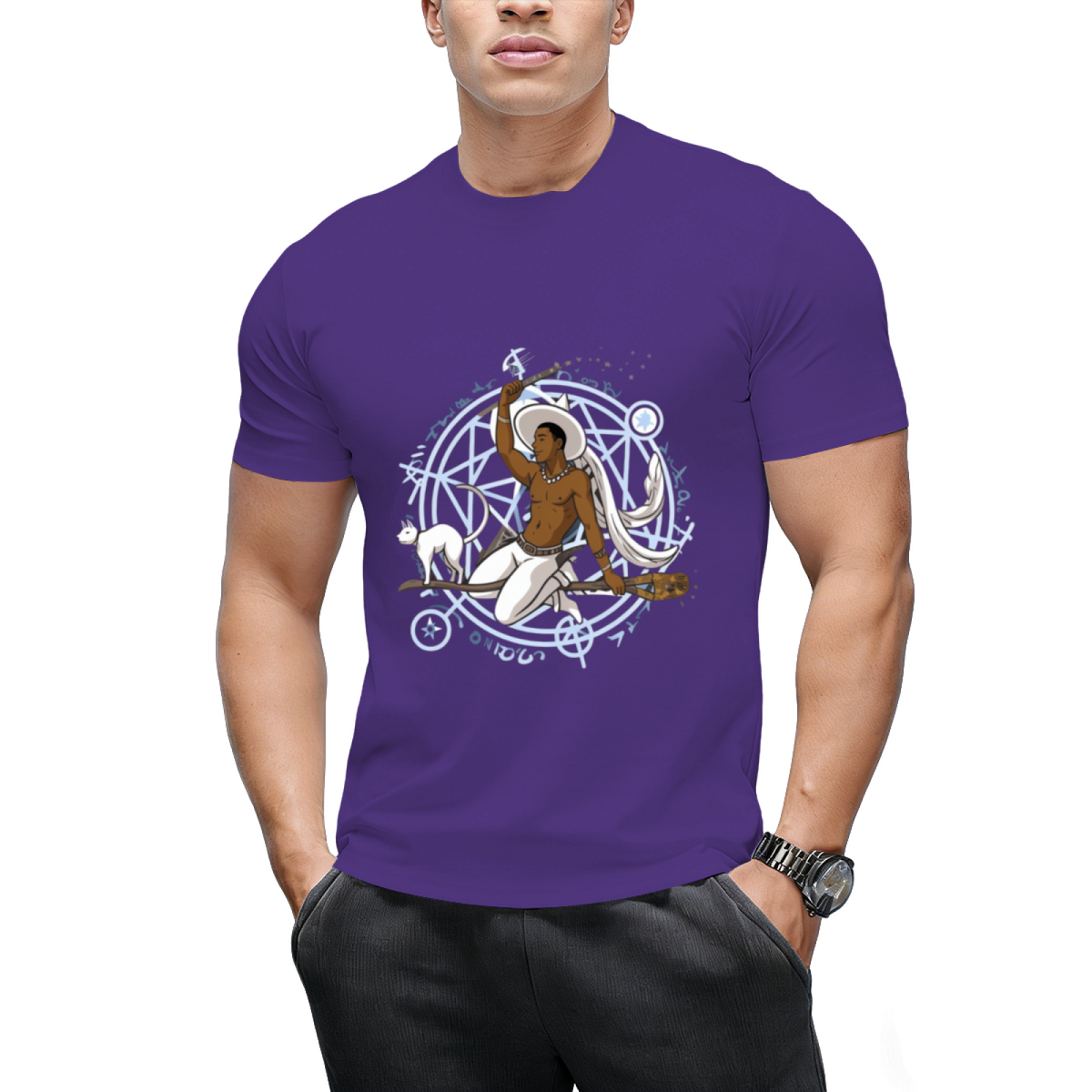 Witch Boy Diamond Graphic T-Shirt