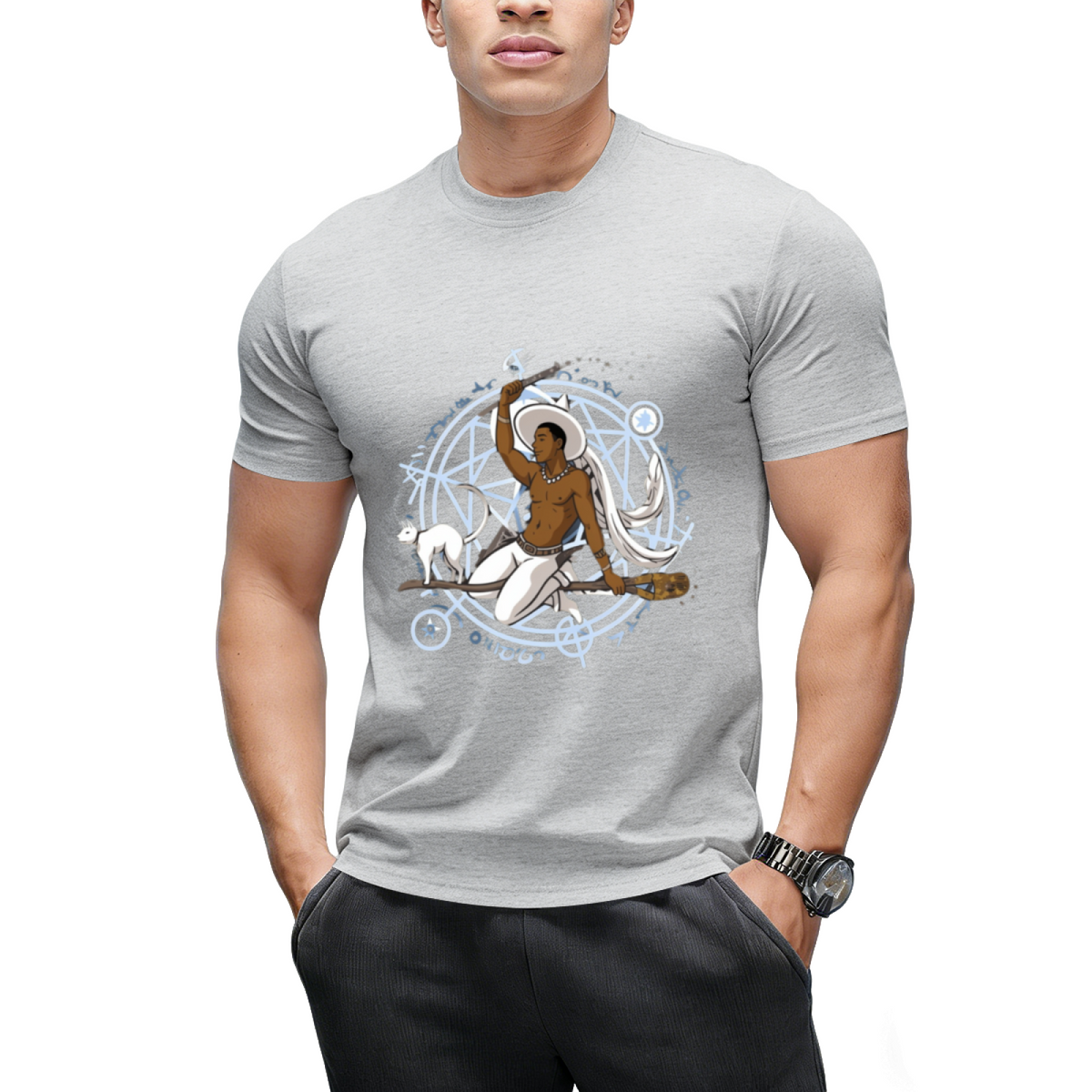 Witch Boy Diamond Graphic T-Shirt